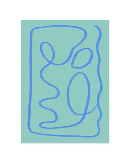 Minimal abstract printable wall art 