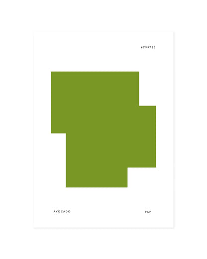 Colour Palette. Avocado printable wall art by Paperhus
