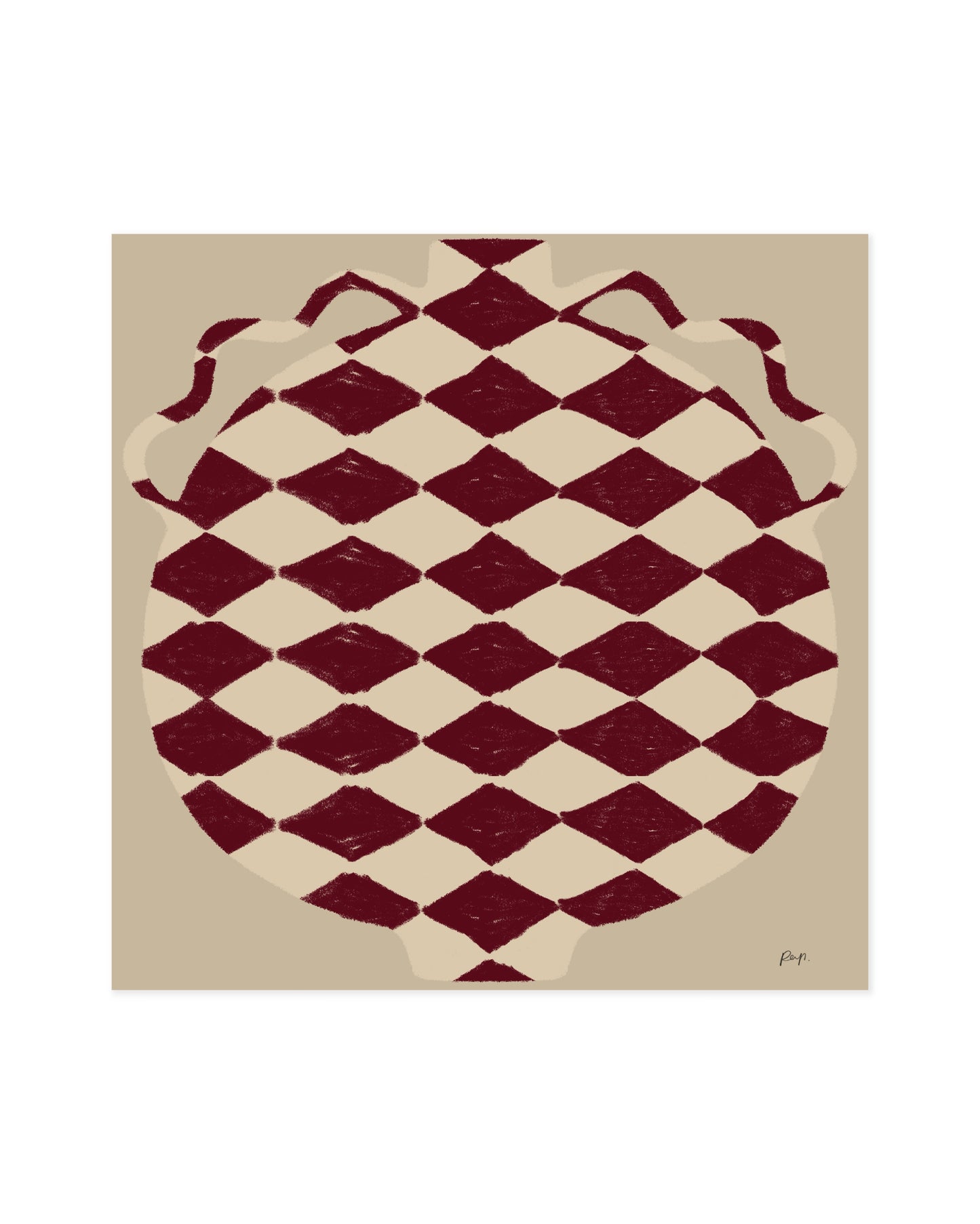 Vase Edit. Rouge printable wall art by Paperhus