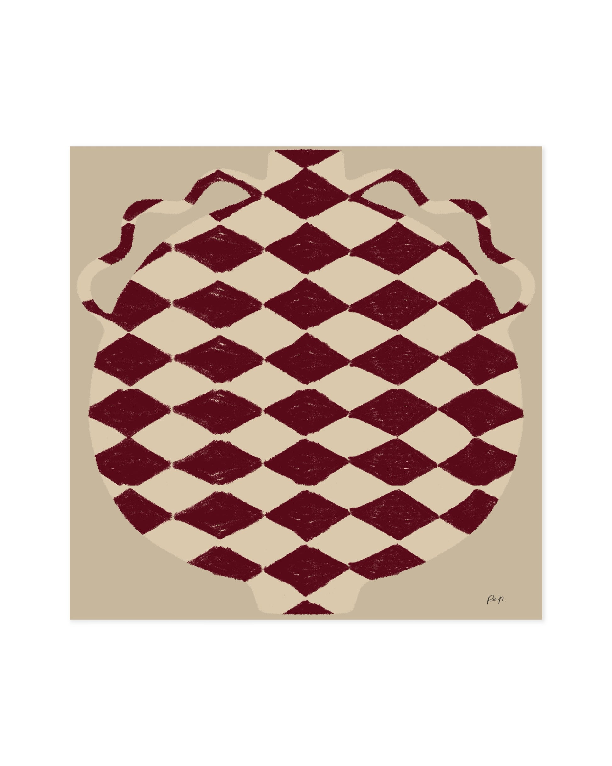 Vase Edit. Rouge printable wall art by Paperhus