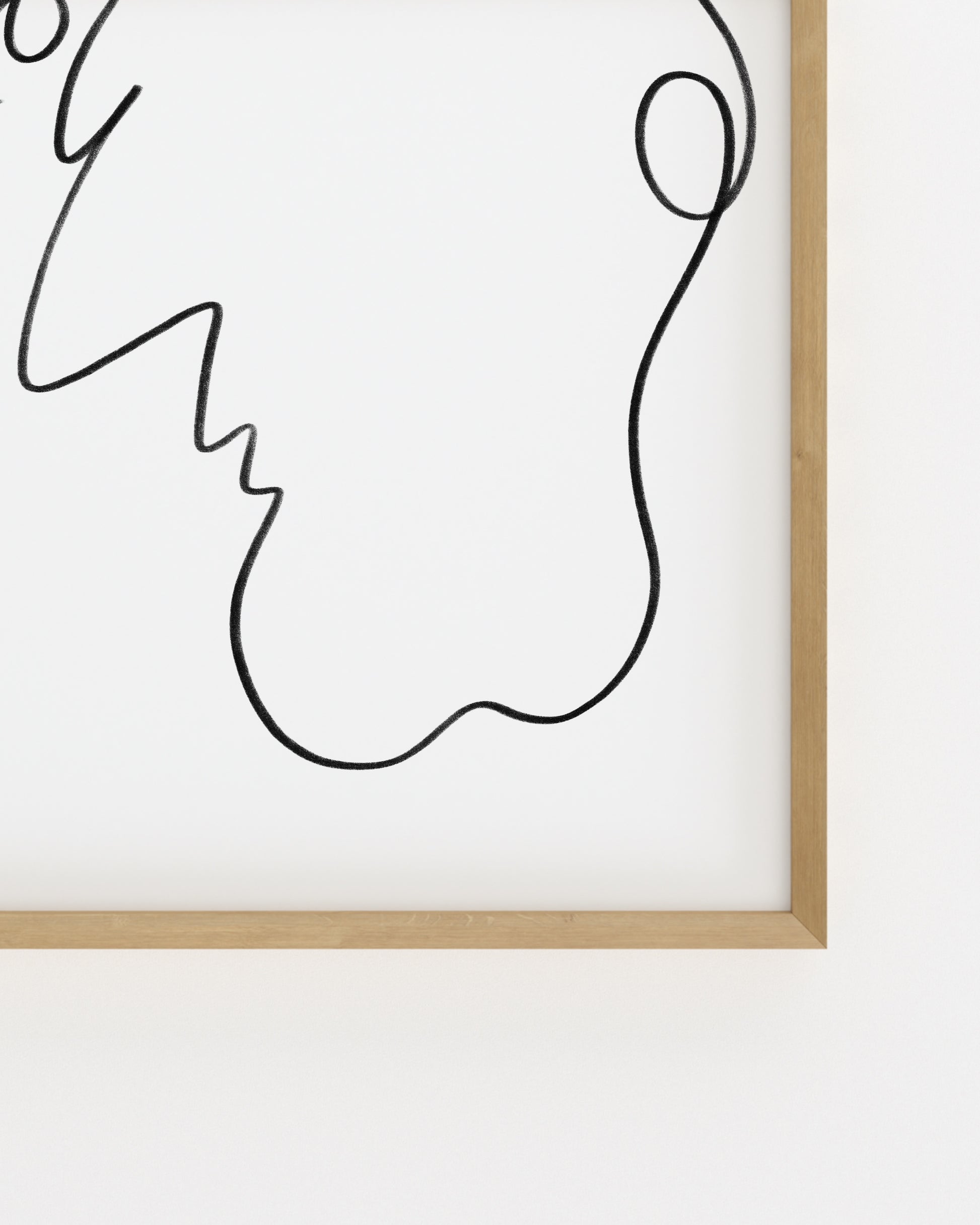 Close up of line art printable 