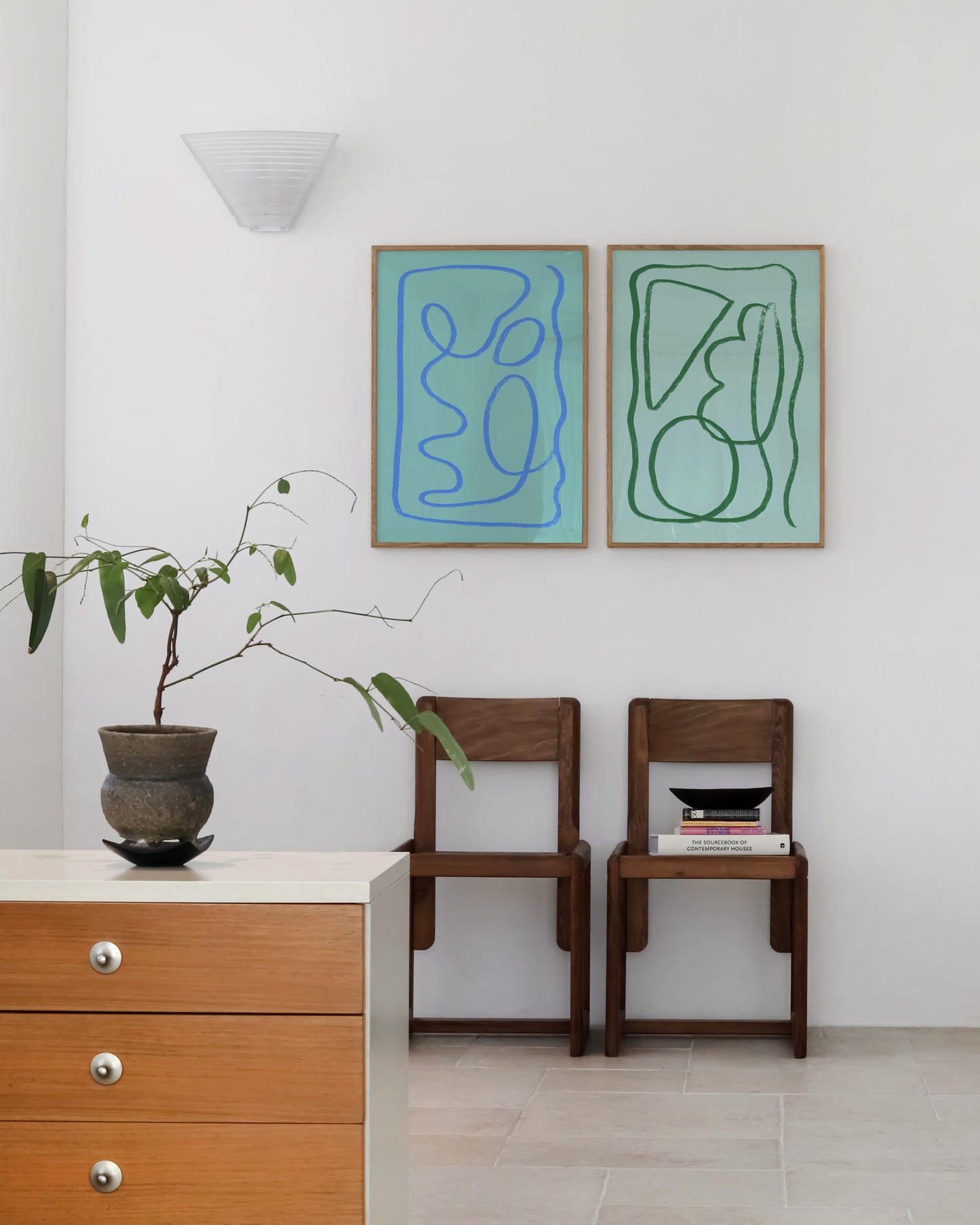 Abstract. Set printable wall art by Paperhus
