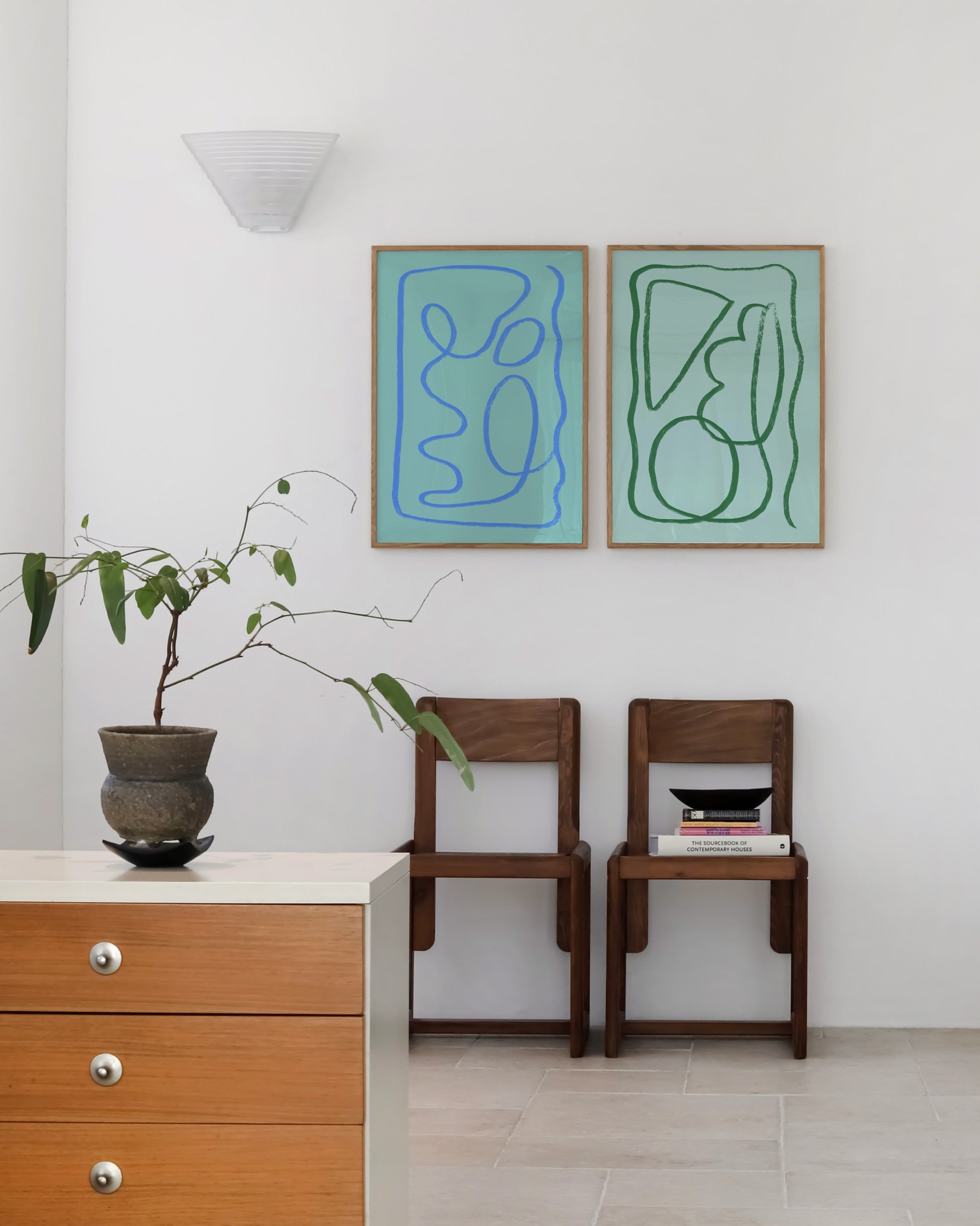 Abstract. Set printable wall art by Paperhus
