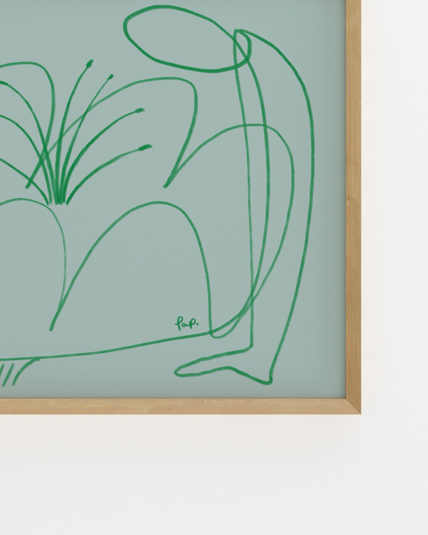 Flower People. Organic form-printable wall art by Paperhus