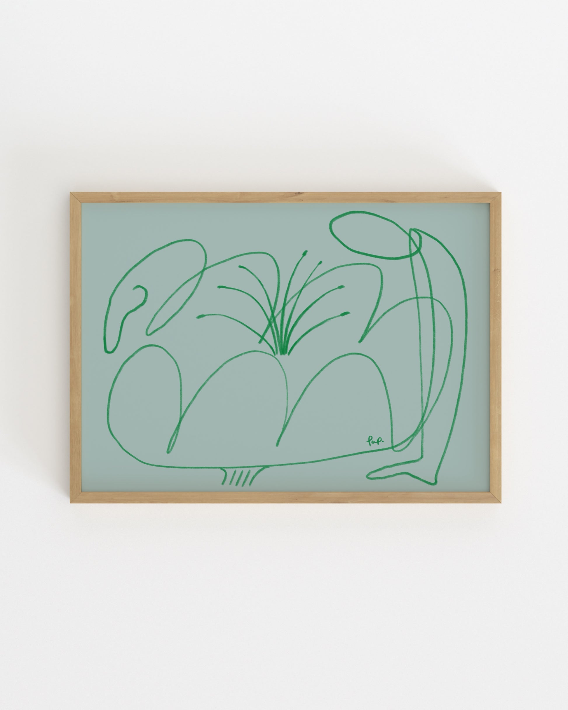 Flower People. Organic form-printable wall art by Paperhus