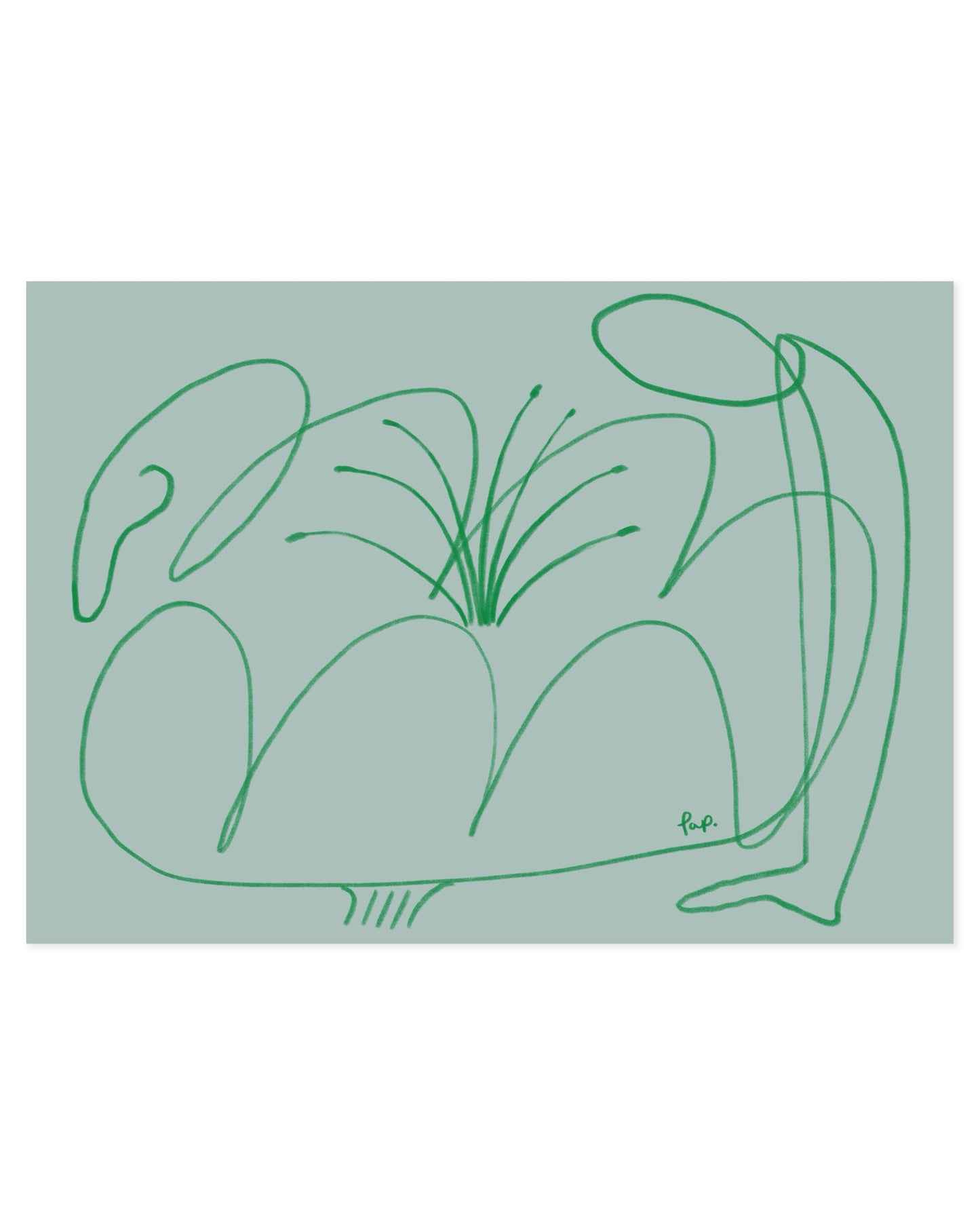 Flower People. Organic form-printable wall art by Paperhus