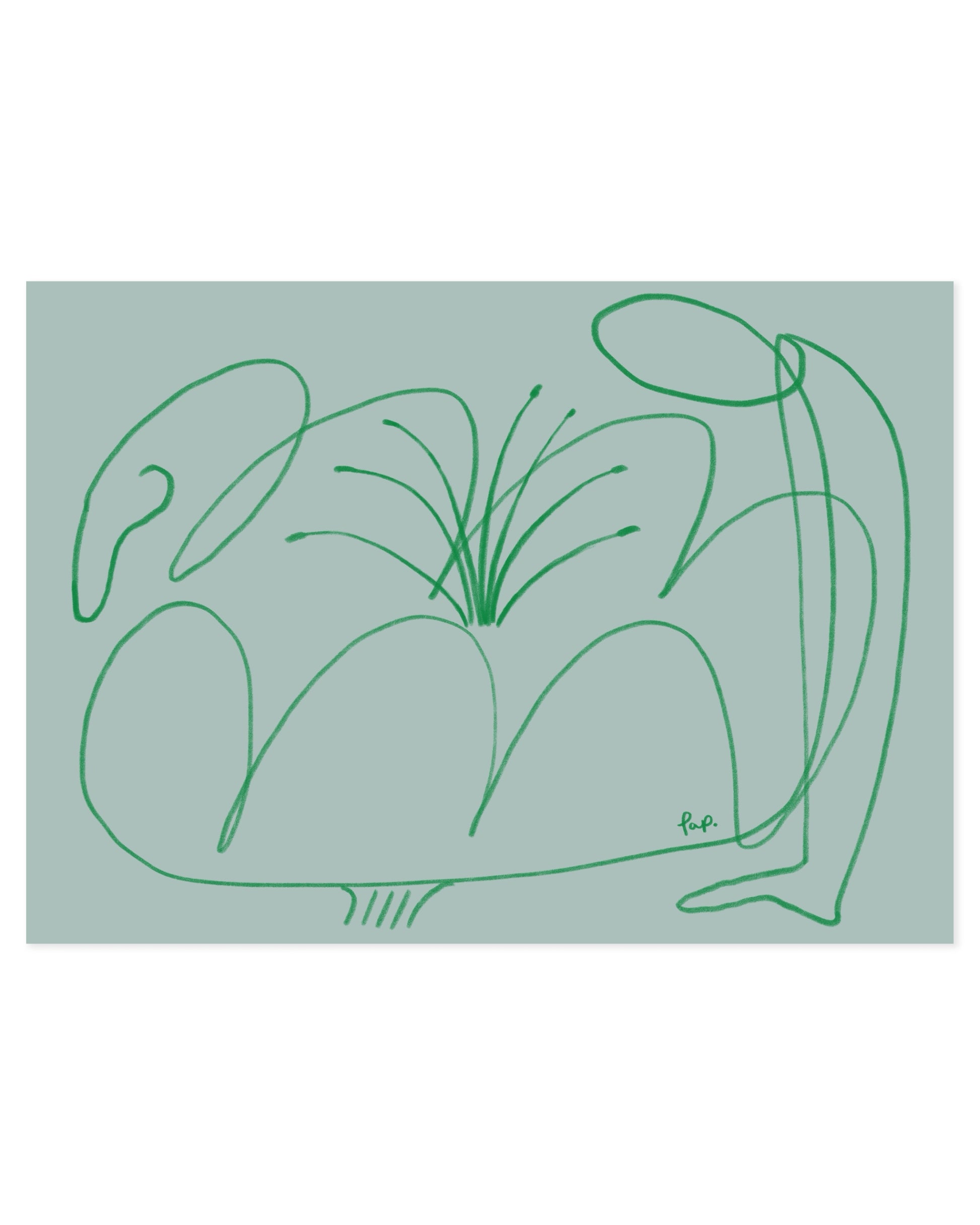 Flower People. Organic form-printable wall art by Paperhus