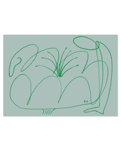 Flower People. Organic form-printable wall art by Paperhus
