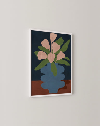 Midnight Vase Print- Wall Art -Paperhus- Printable wall art - Instant downloads - DIY home decor -Paperhus