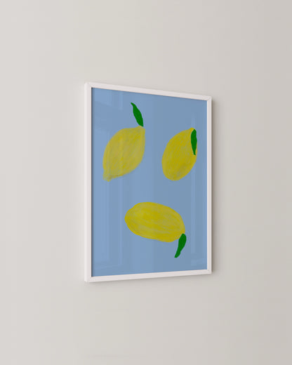 Lemon Trio Print- Wall Art -Paperhus- Printable wall art - Instant downloads - DIY home decor -Paperhus