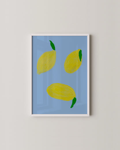 Lemon Trio Print- Wall Art -Paperhus- Printable wall art - Instant downloads - DIY home decor -Paperhus