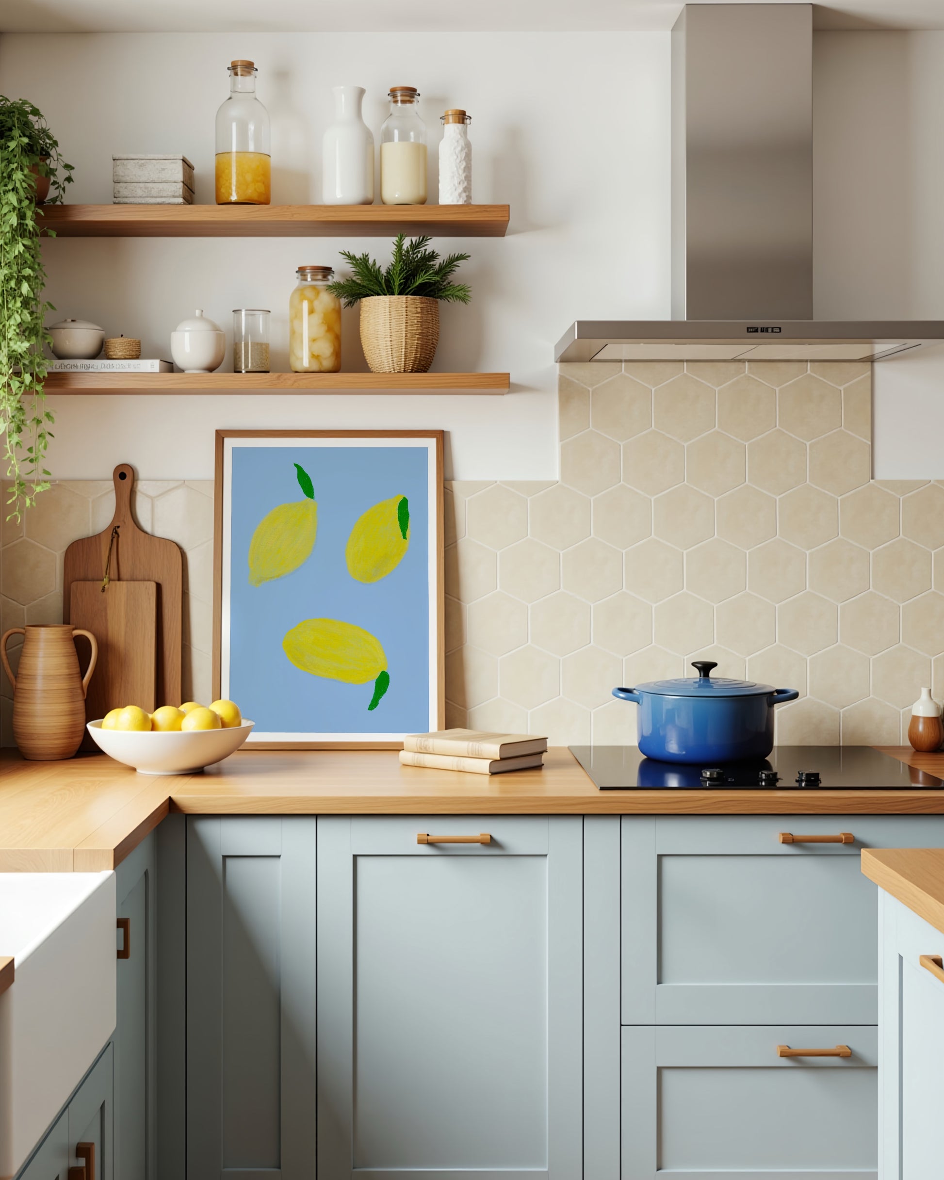 Lemon Trio Print- Wall Art -Paperhus- Printable wall art - Instant downloads - DIY home decor -Paperhus