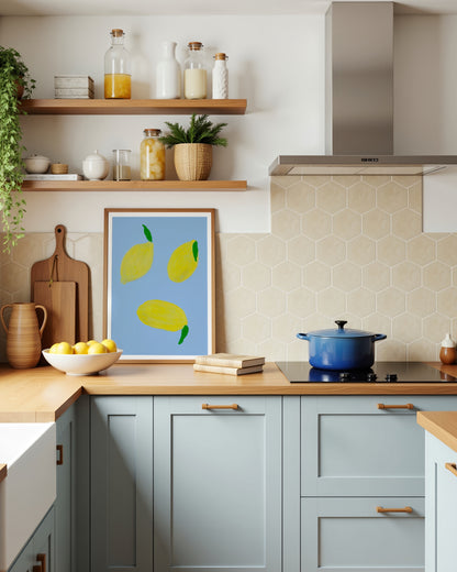 Lemon Trio Print- Wall Art -Paperhus- Printable wall art - Instant downloads - DIY home decor -Paperhus