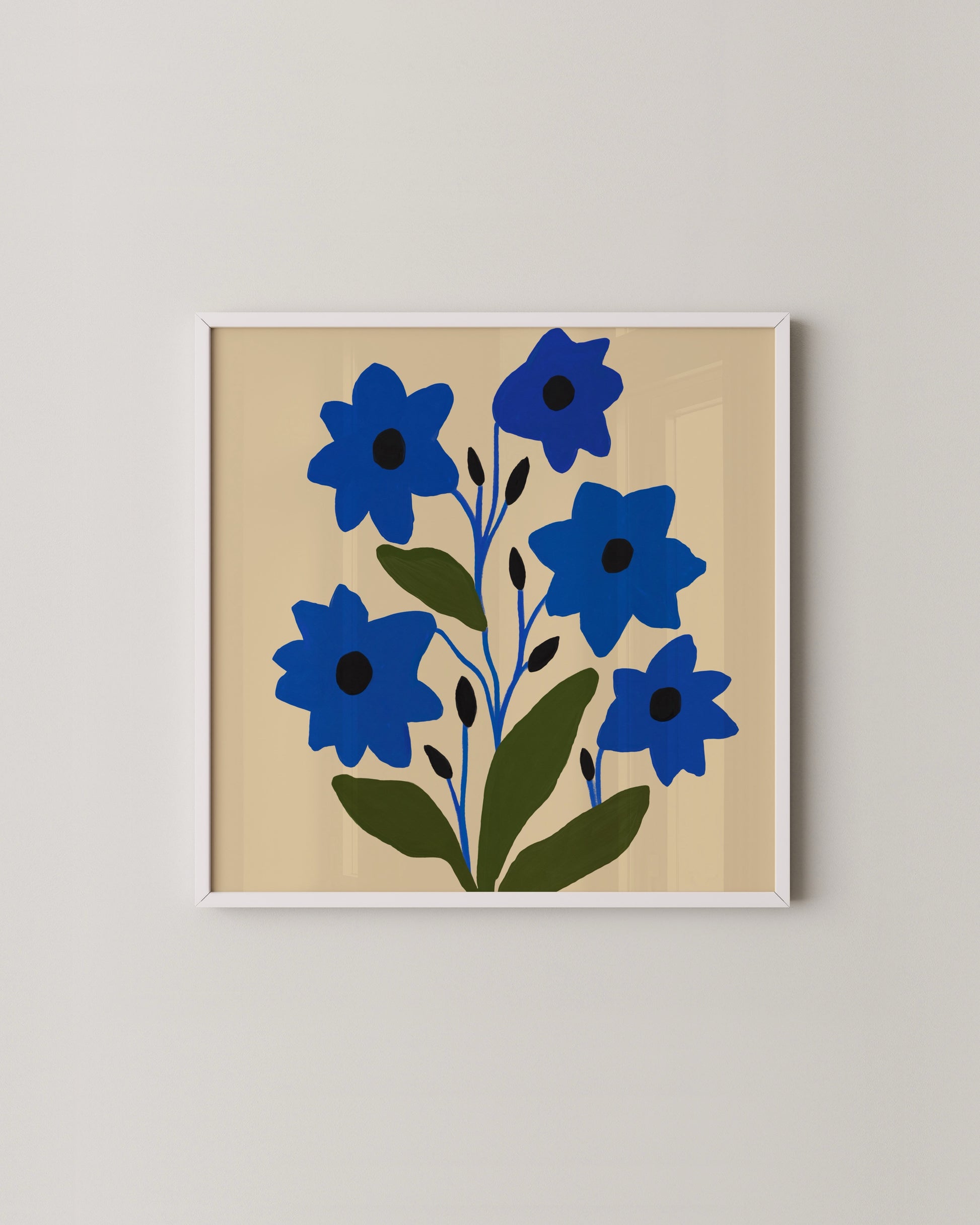 Cobalt Bloom Print- Wall Art -Paperhus- Printable wall art - Instant downloads - DIY home decor -Paperhus