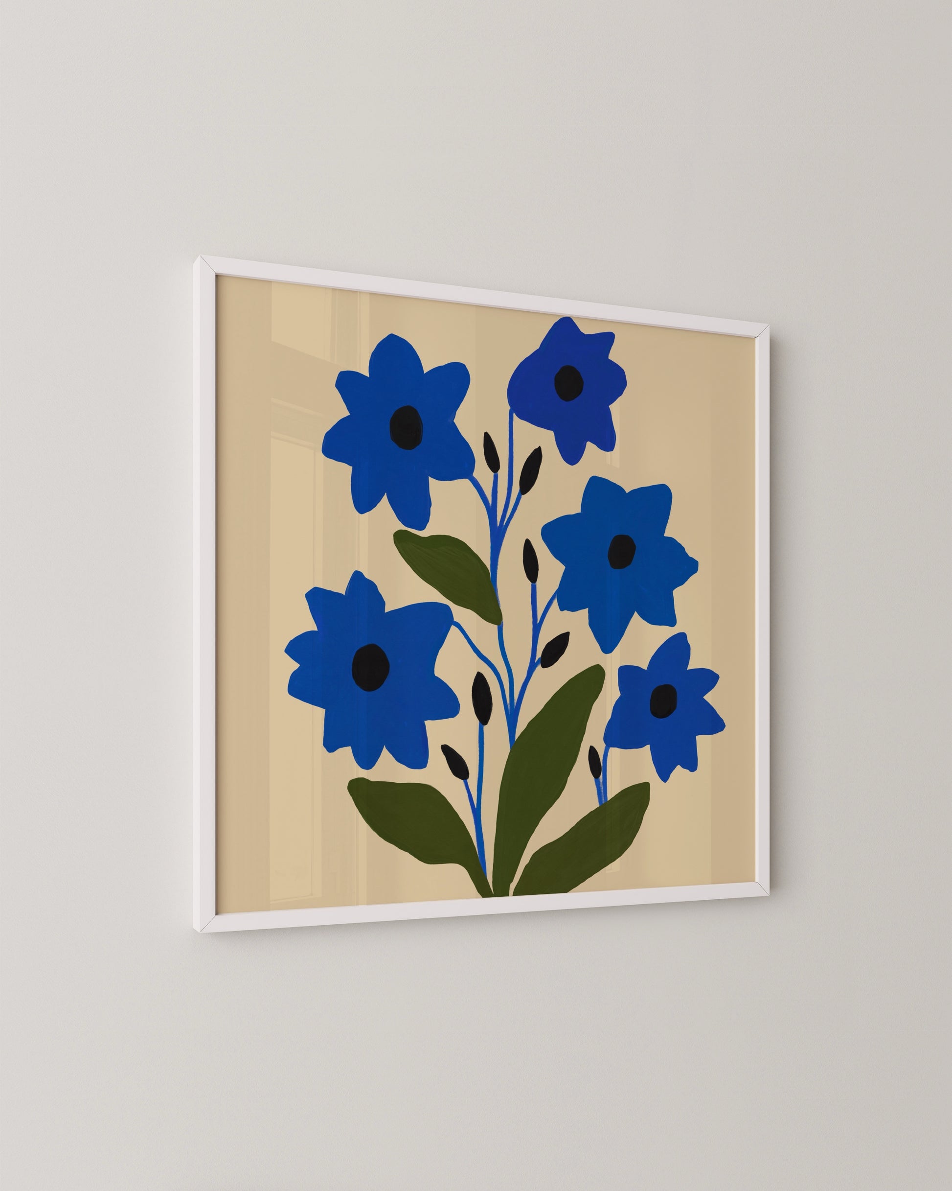 Cobalt Bloom Print- Wall Art -Paperhus- Printable wall art - Instant downloads - DIY home decor -Paperhus