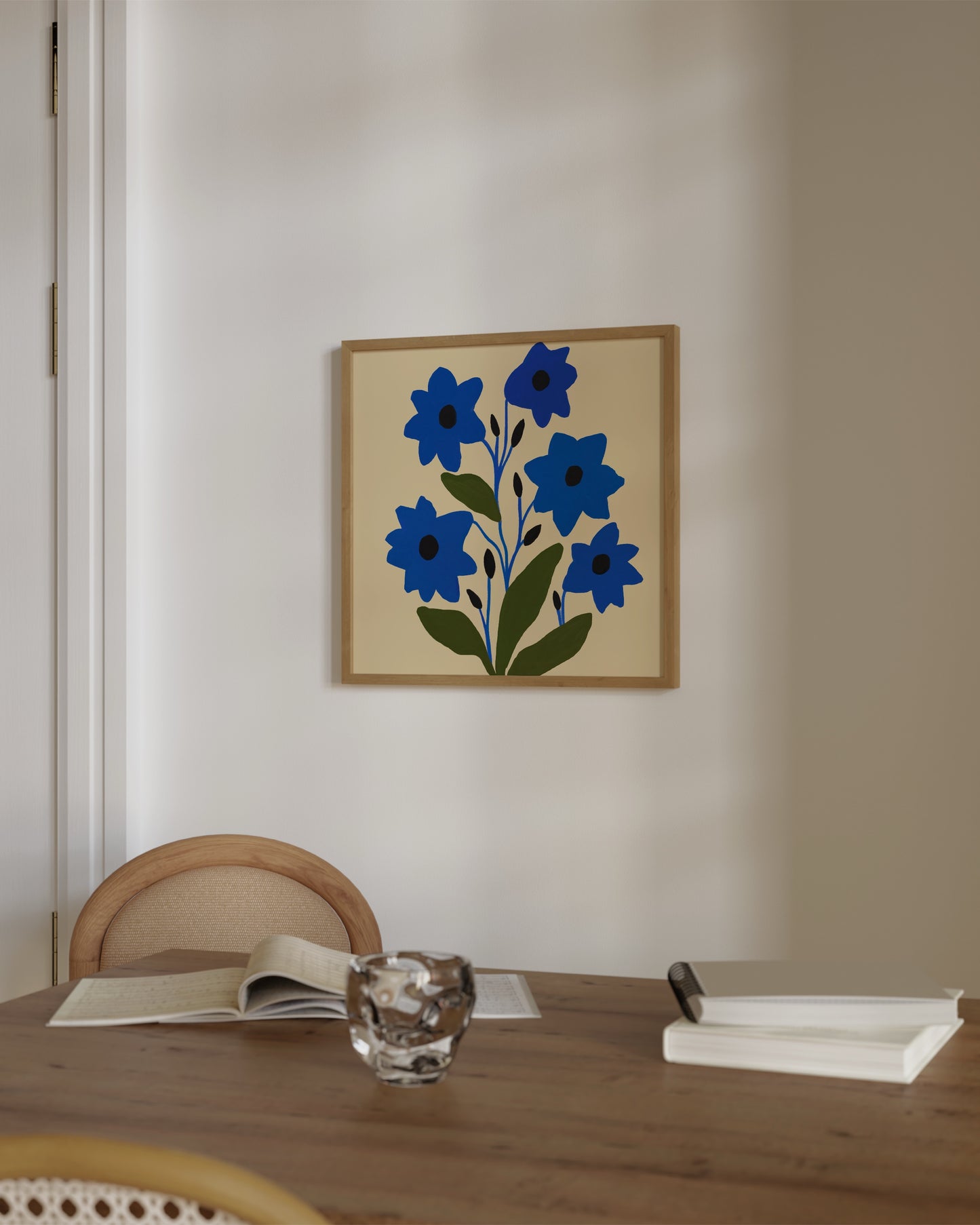 Cobalt Bloom Print- Wall Art -Paperhus- Printable wall art - Instant downloads - DIY home decor -Paperhus