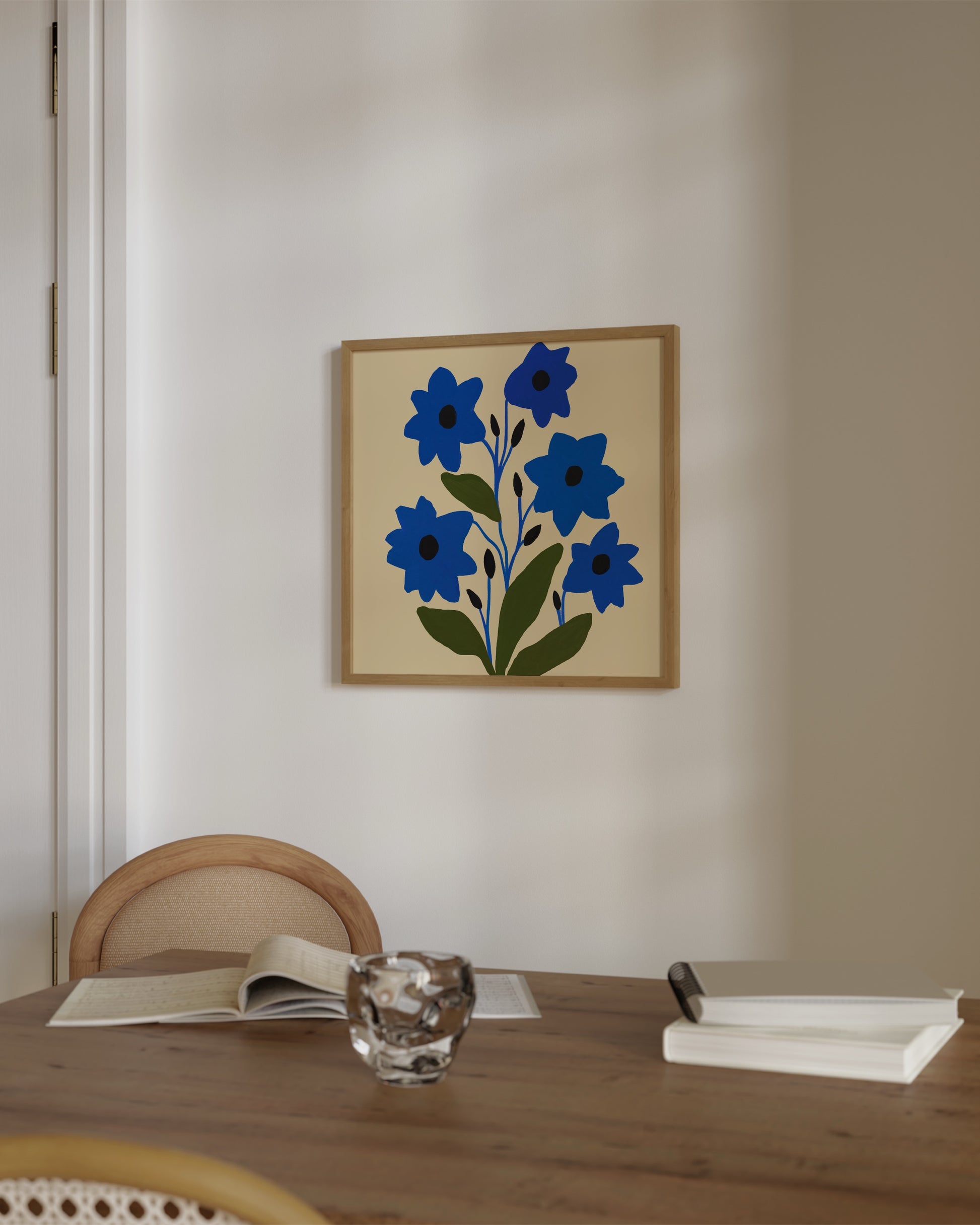 Cobalt Bloom Print- Wall Art -Paperhus- Printable wall art - Instant downloads - DIY home decor -Paperhus