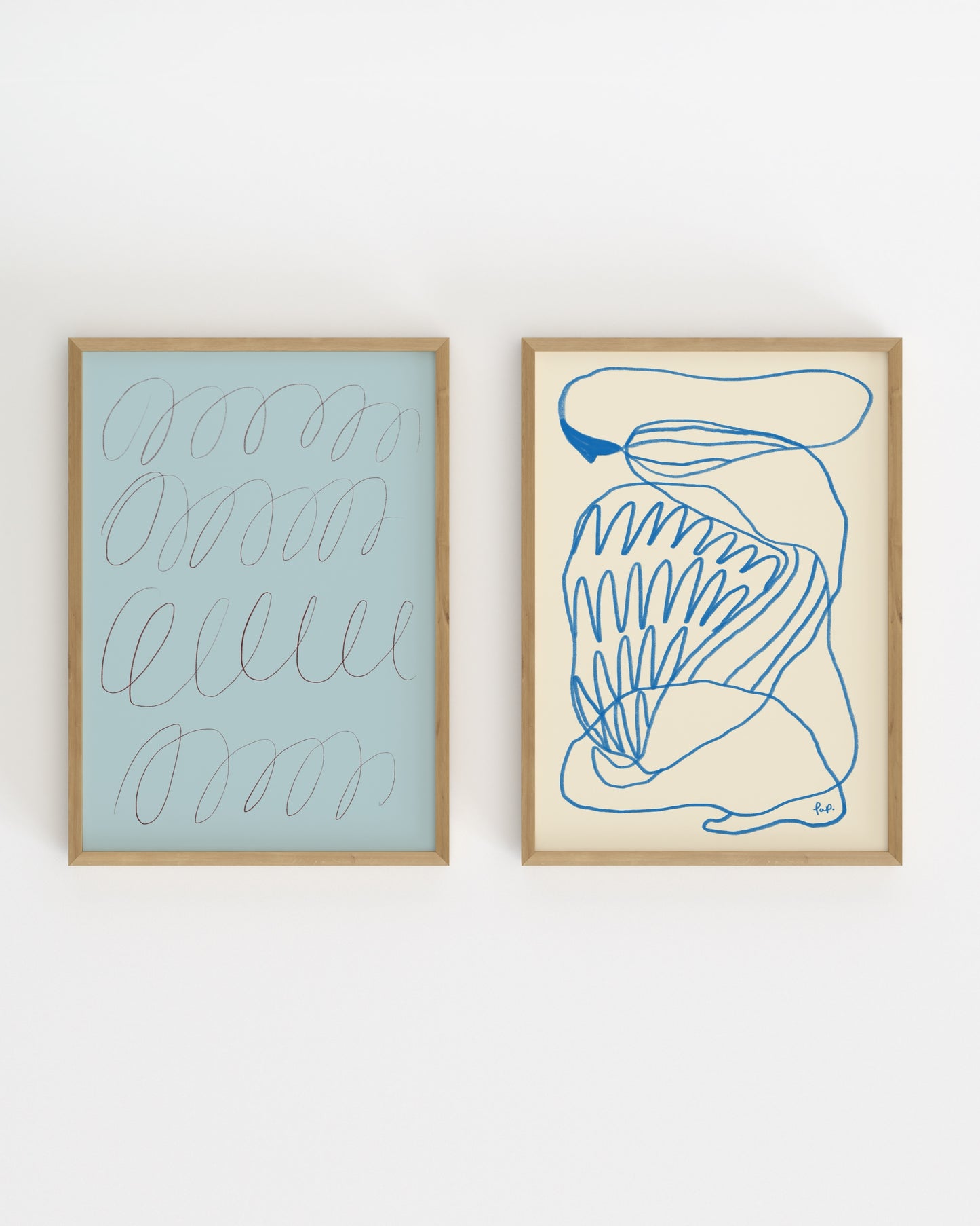 Modern Abstract. Print Set Of 2-printable wall art by Paperhus