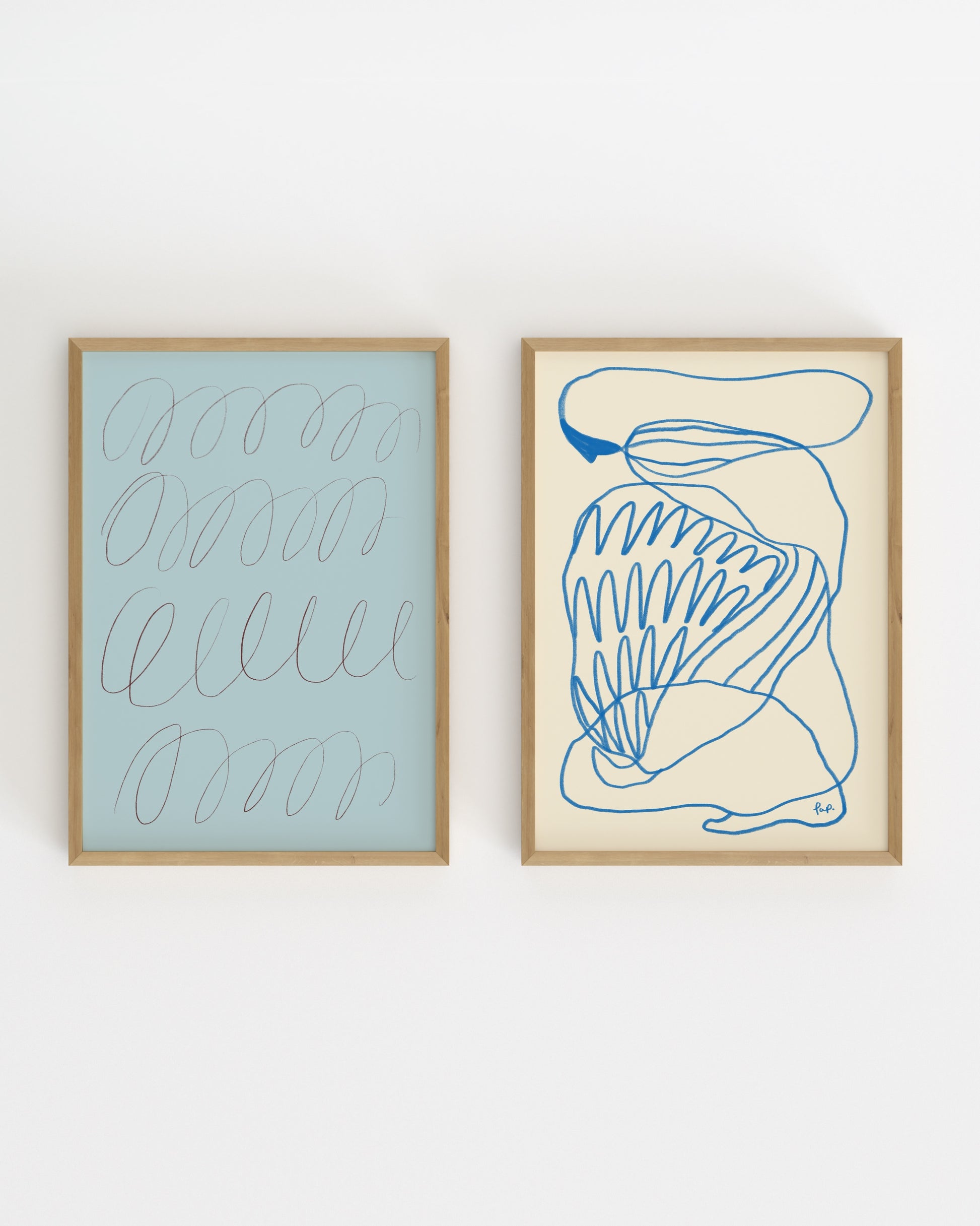 Modern Abstract. Print Set Of 2-printable wall art by Paperhus