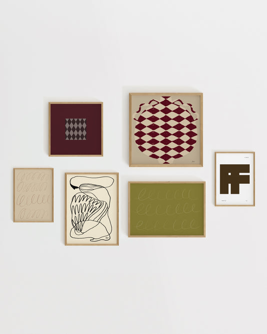 Gallery Wall Art Set Of 6-printable wall art by Paperhus