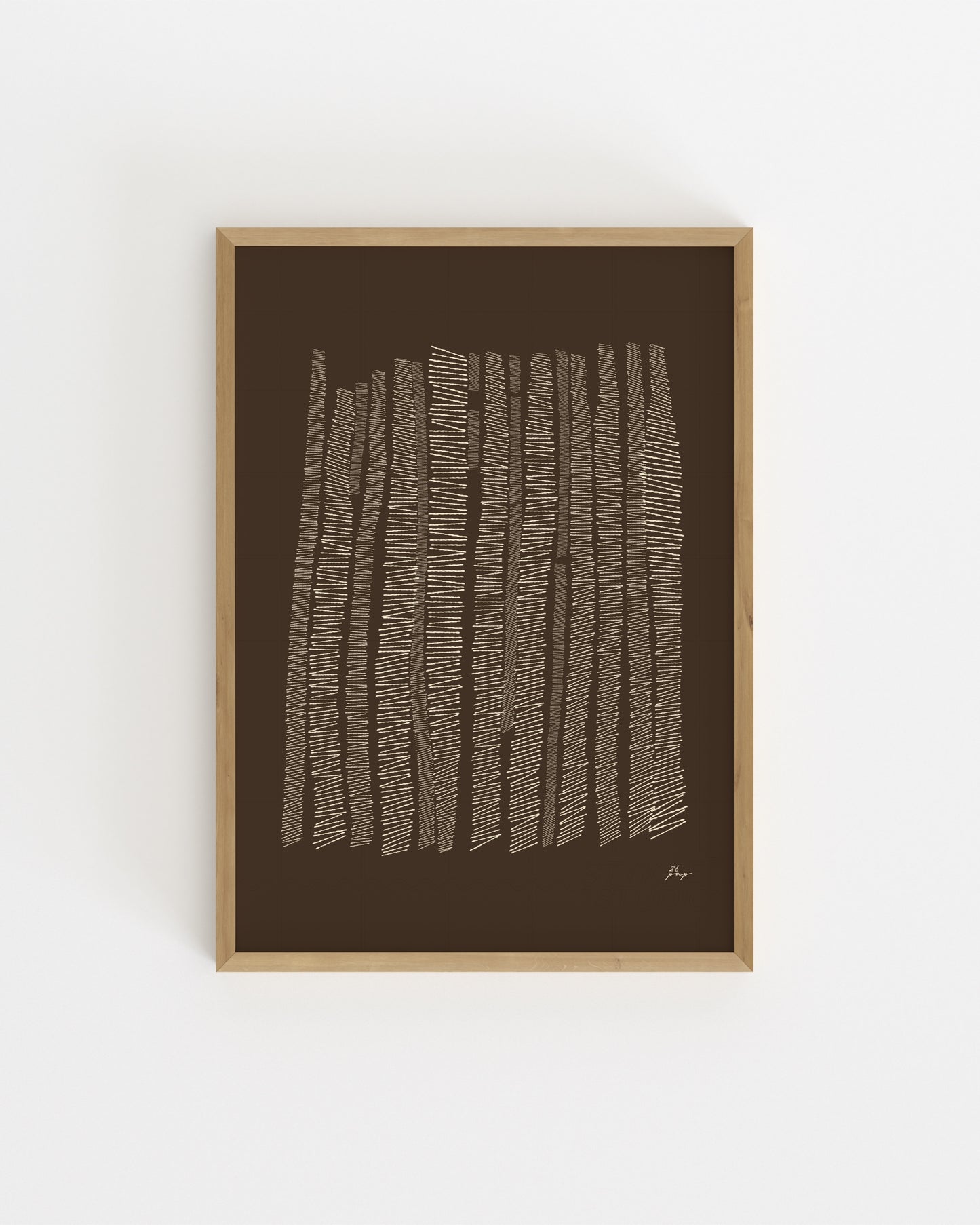 Organic Lines. In Brown-printable wall art by Paperhus