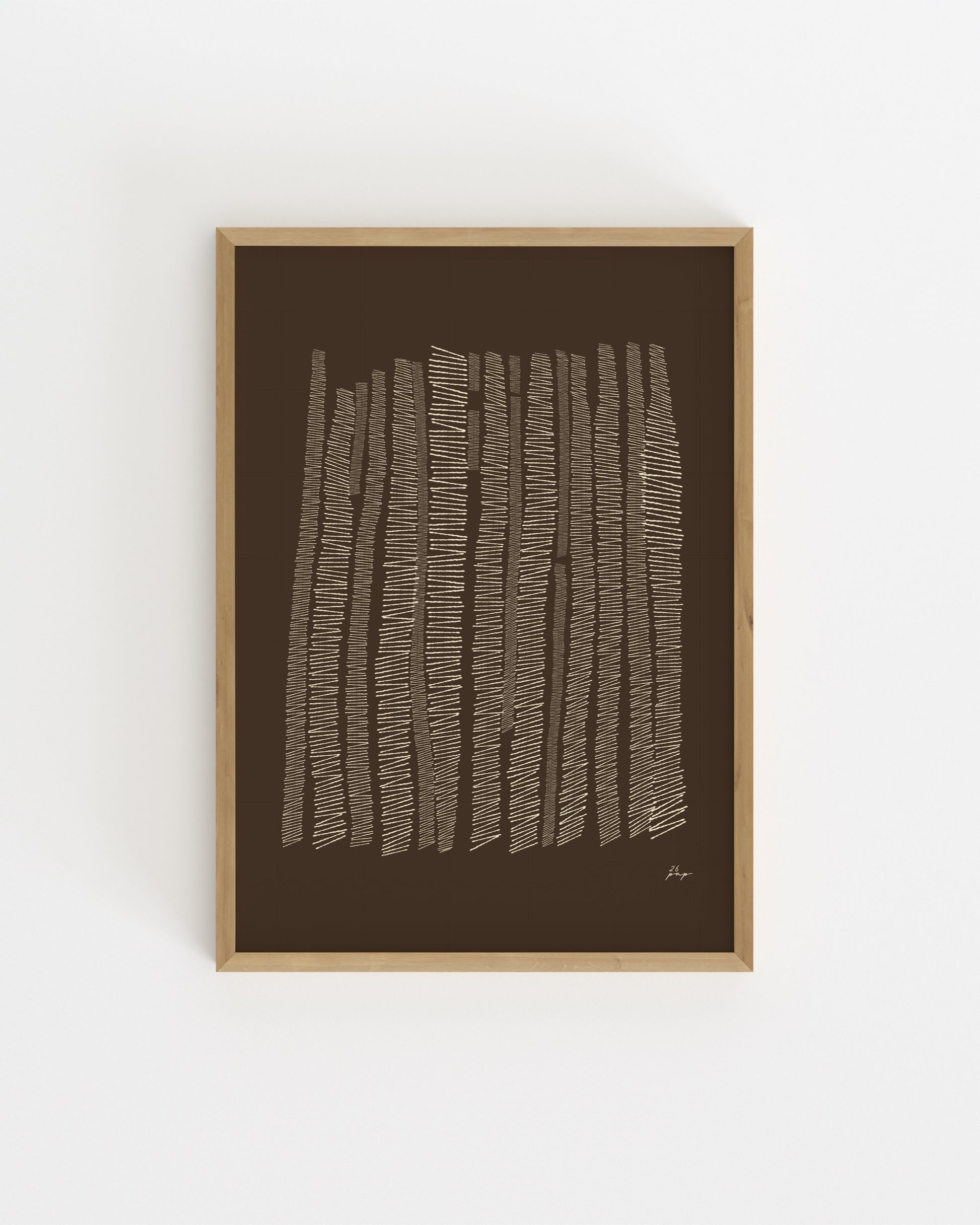 Organic Lines. In Brown-printable wall art by Paperhus