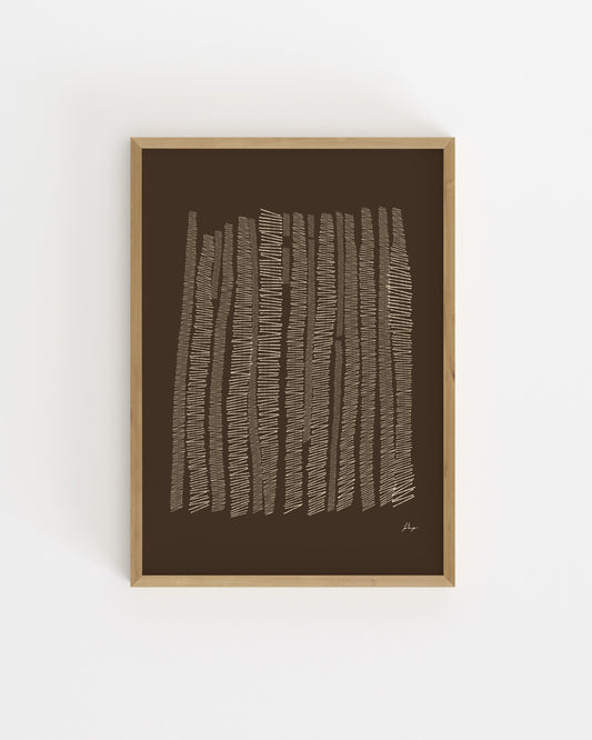 Organic Lines. In Brown