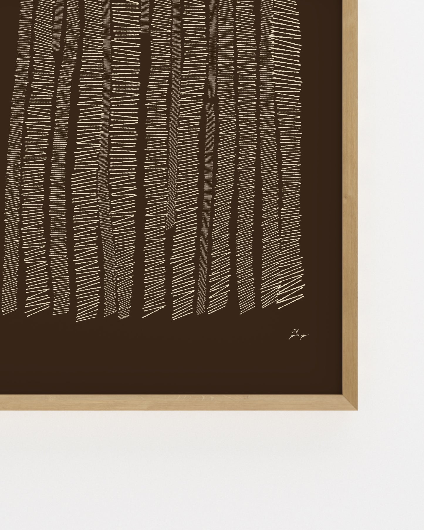 Organic Lines. In Brown-printable wall art by Paperhus