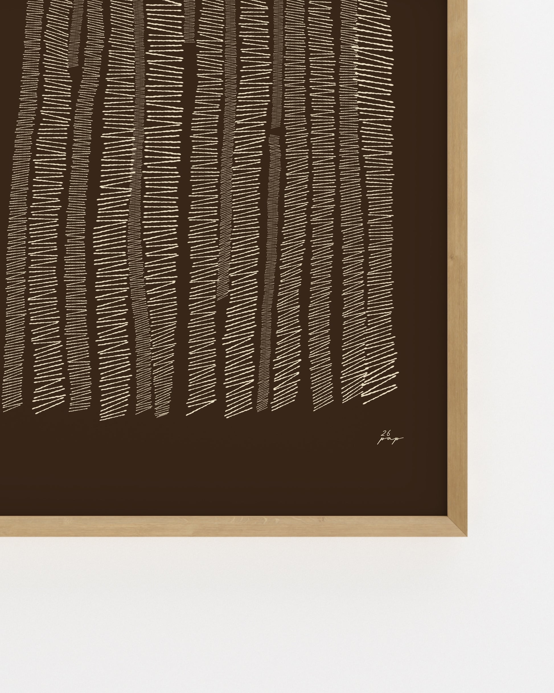 Organic Lines. In Brown-printable wall art by Paperhus