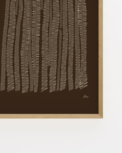 Organic Lines. In Brown-printable wall art by Paperhus