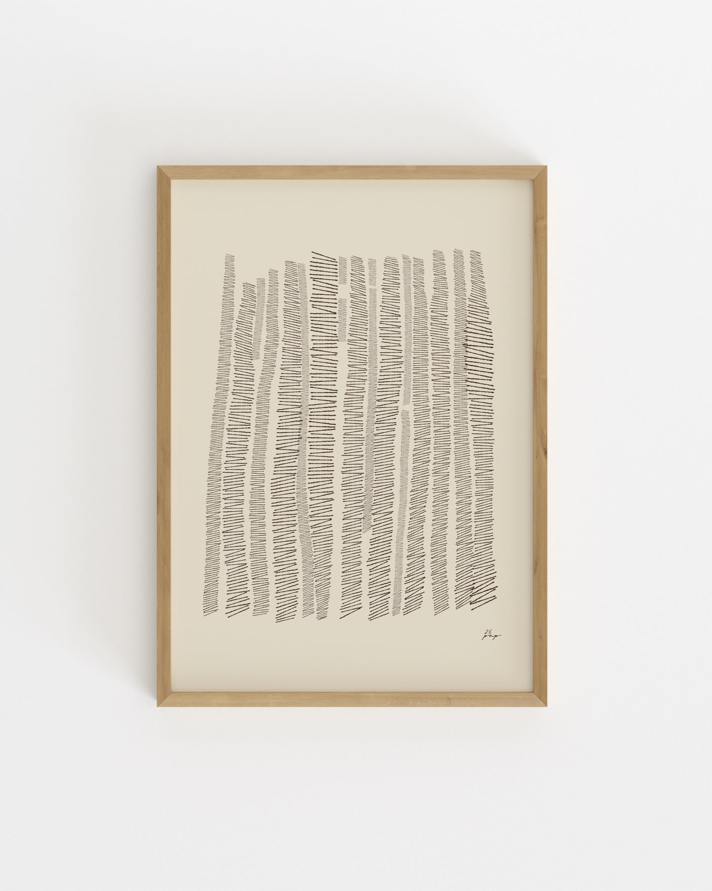 Organic Lines. In Beige-printable wall art by Paperhus