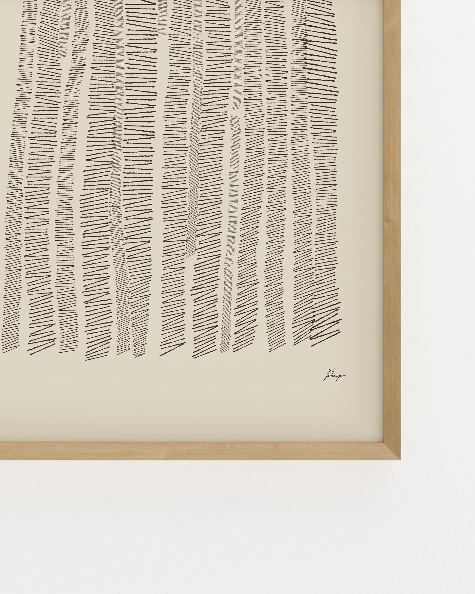 Organic Lines. In Beige-printable wall art by Paperhus