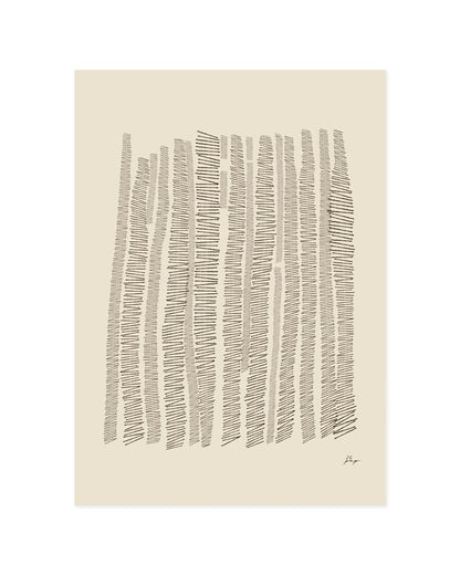 Organic Lines. In Beige-printable wall art by Paperhus