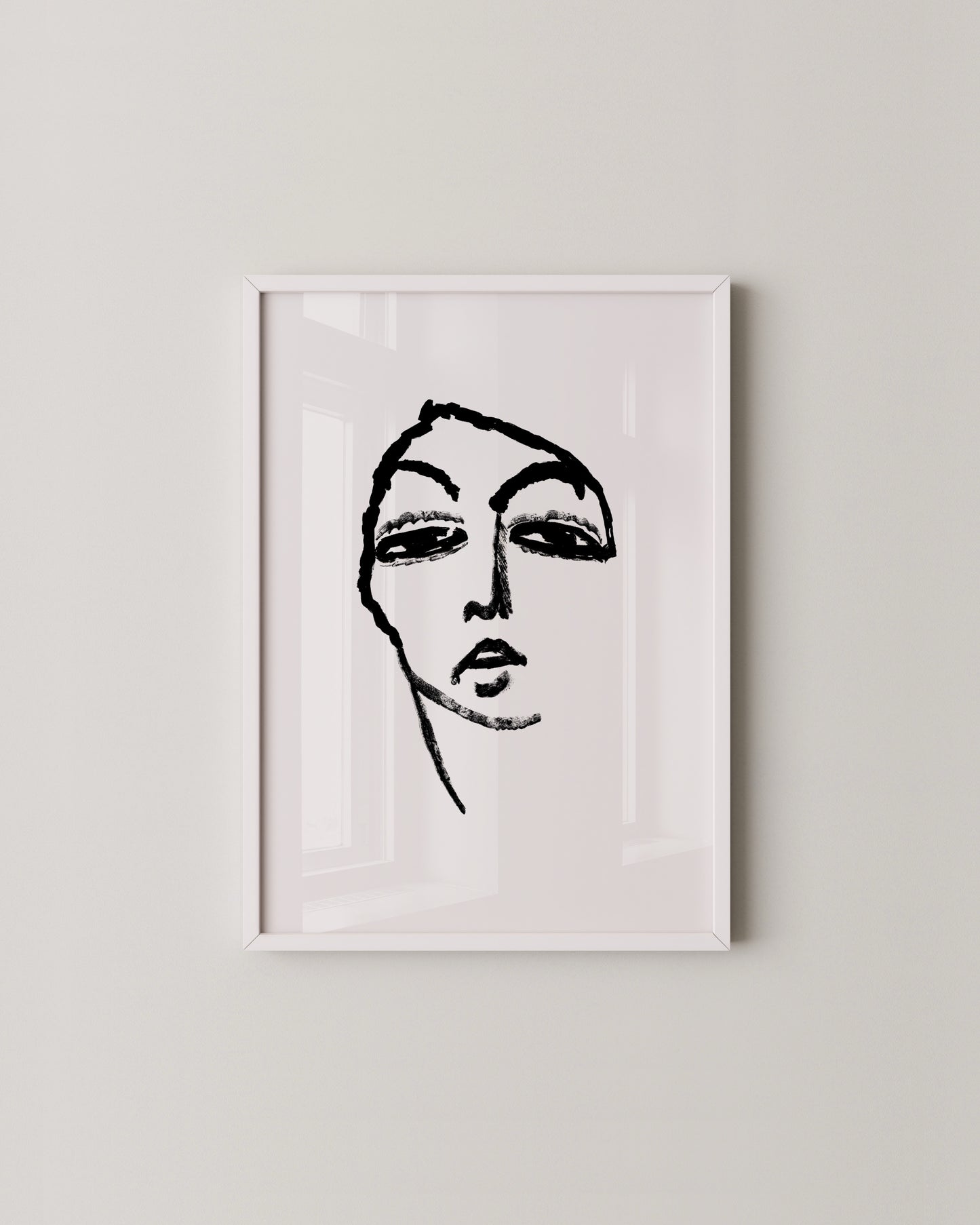 Head of a Woman Print- Wall Art -Paperhus- Printable wall art - Instant downloads - DIY home decor -Paperhus