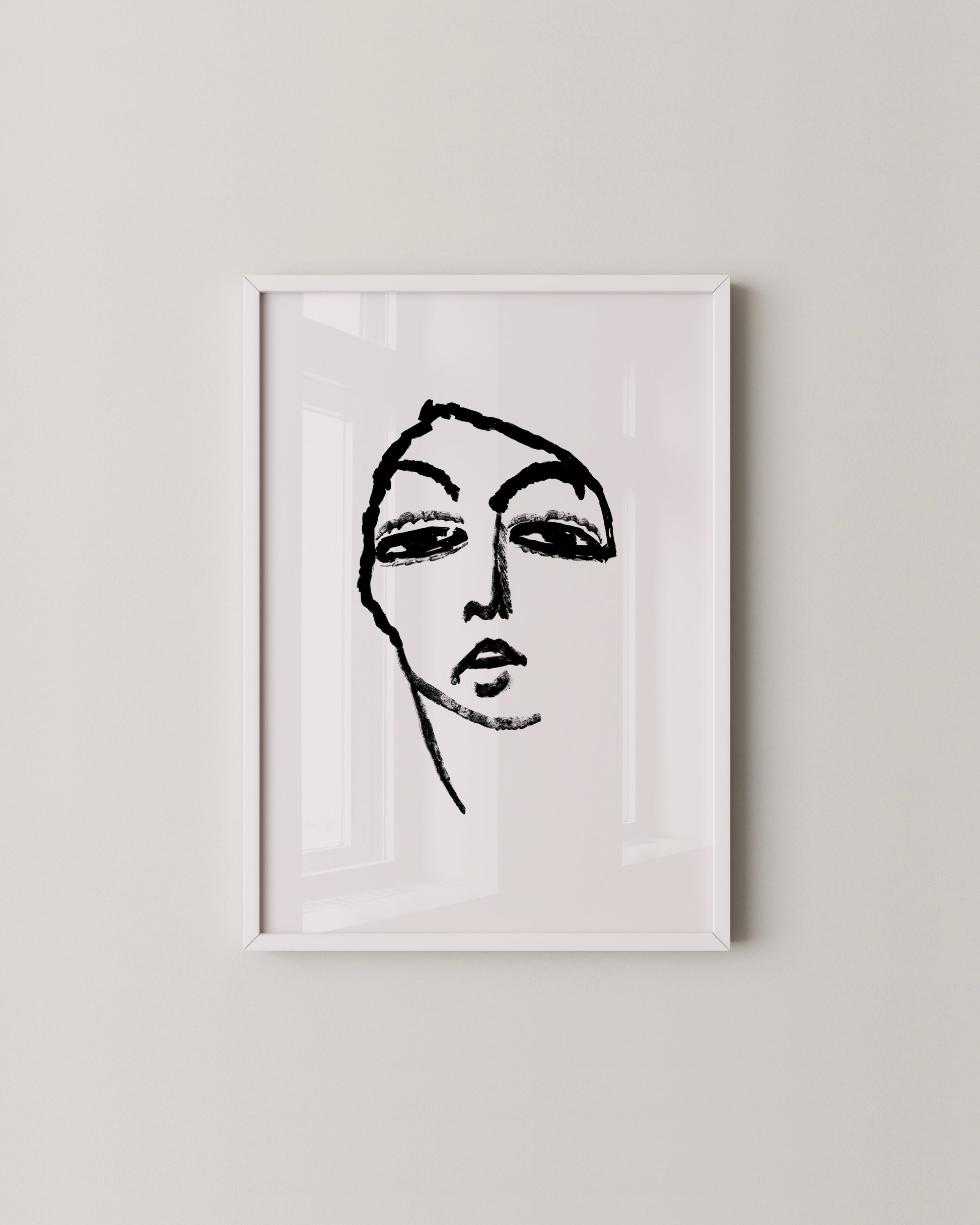 Head of a Woman Print- Wall Art -Paperhus- Printable wall art - Instant downloads - DIY home decor -Paperhus