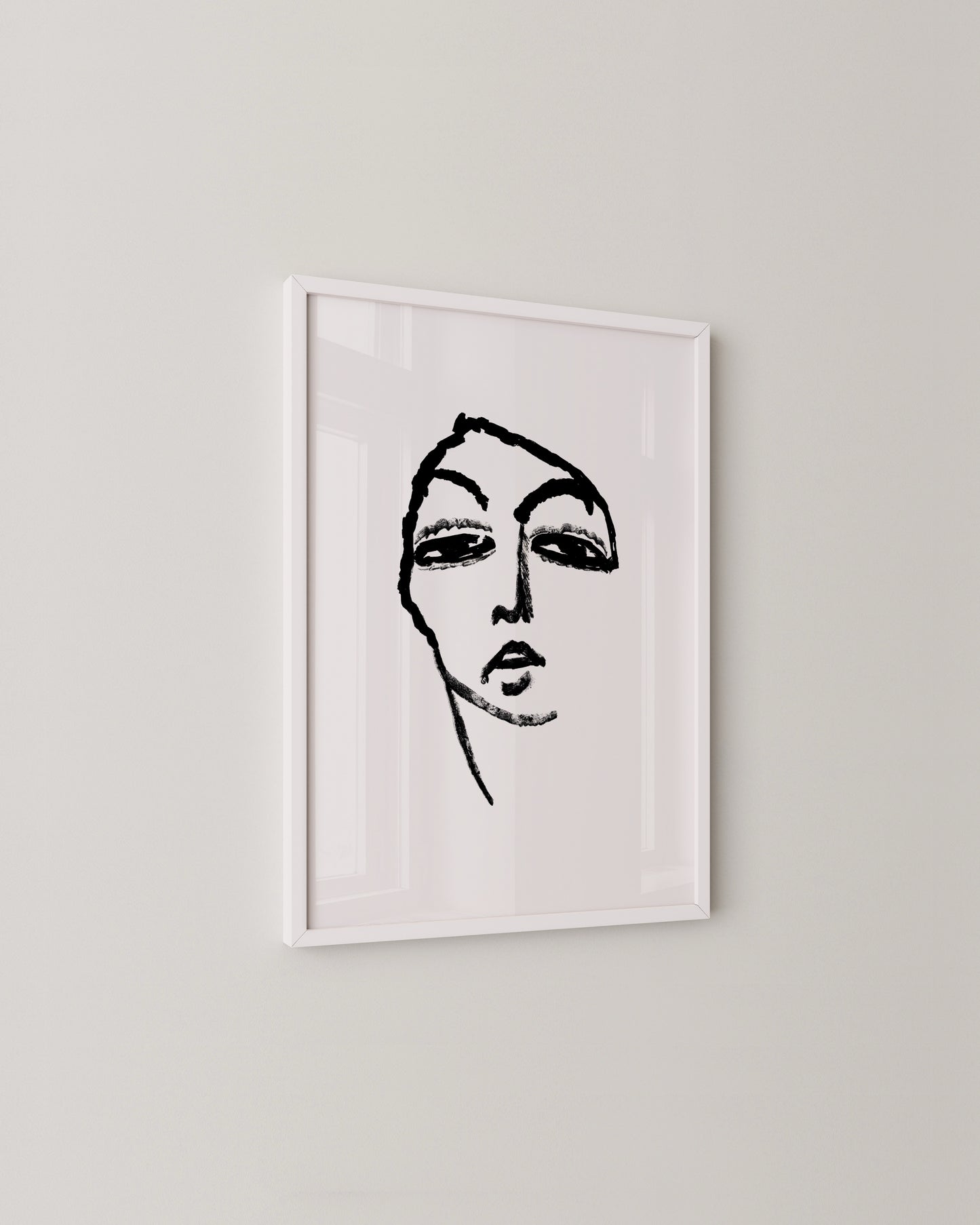 Head of a Woman Print- Wall Art -Paperhus- Printable wall art - Instant downloads - DIY home decor -Paperhus