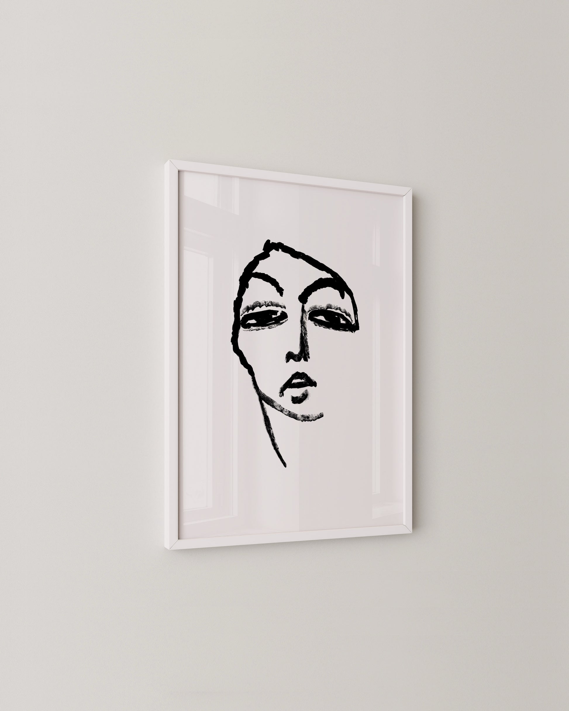 Head of a Woman Print- Wall Art -Paperhus- Printable wall art - Instant downloads - DIY home decor -Paperhus