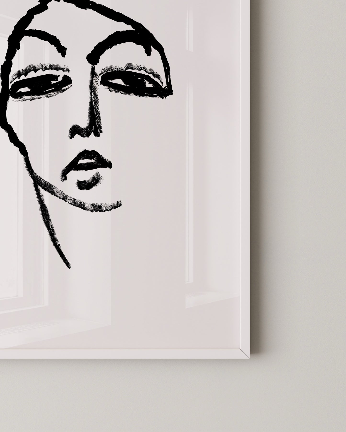Head of a Woman Print- Wall Art -Paperhus- Printable wall art - Instant downloads - DIY home decor -Paperhus