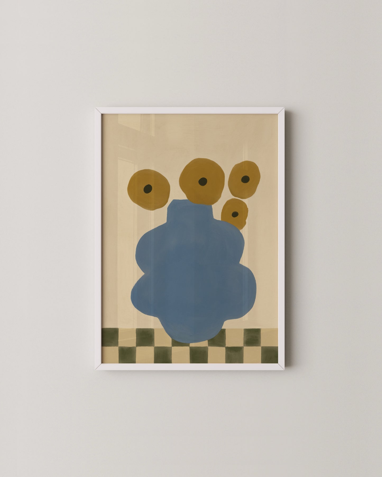 Blue Vase Print | Playful Wall Art