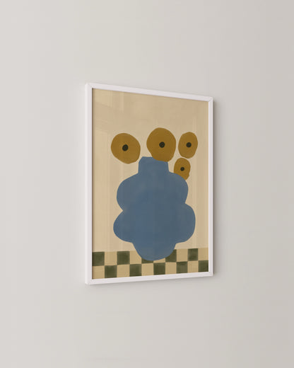 Blue Vase Print | Playful Wall Art