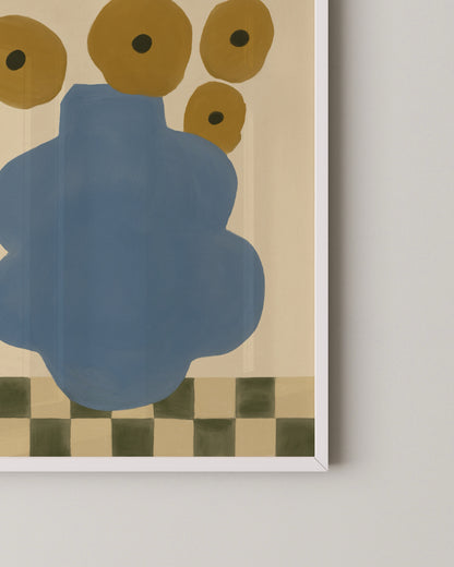 Blue Vase Print | Playful Wall Art
