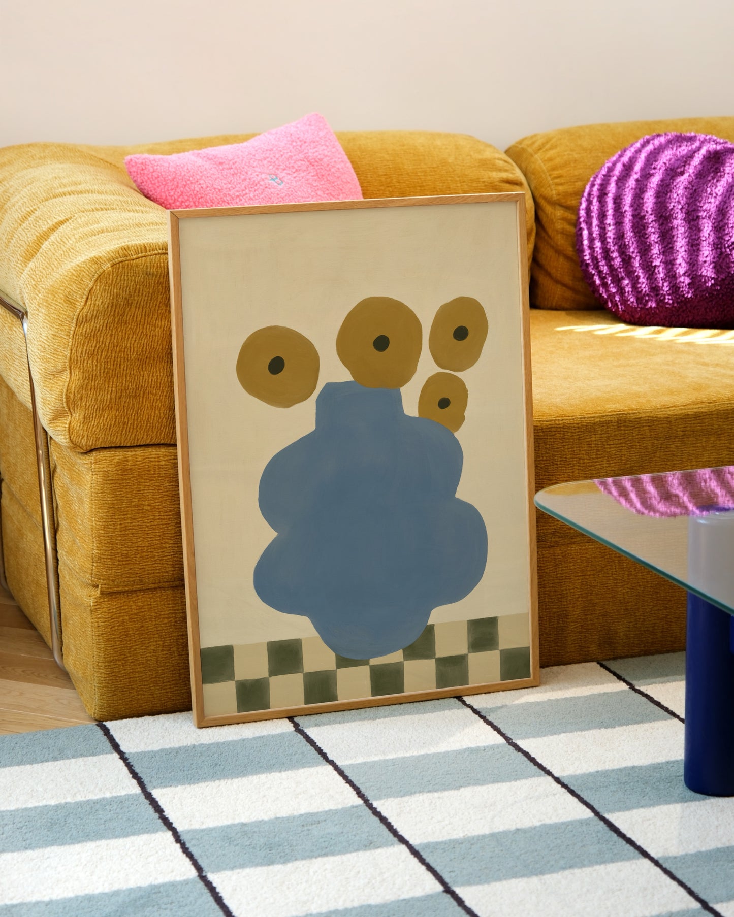 Blue Vase Print | Playful Wall Art