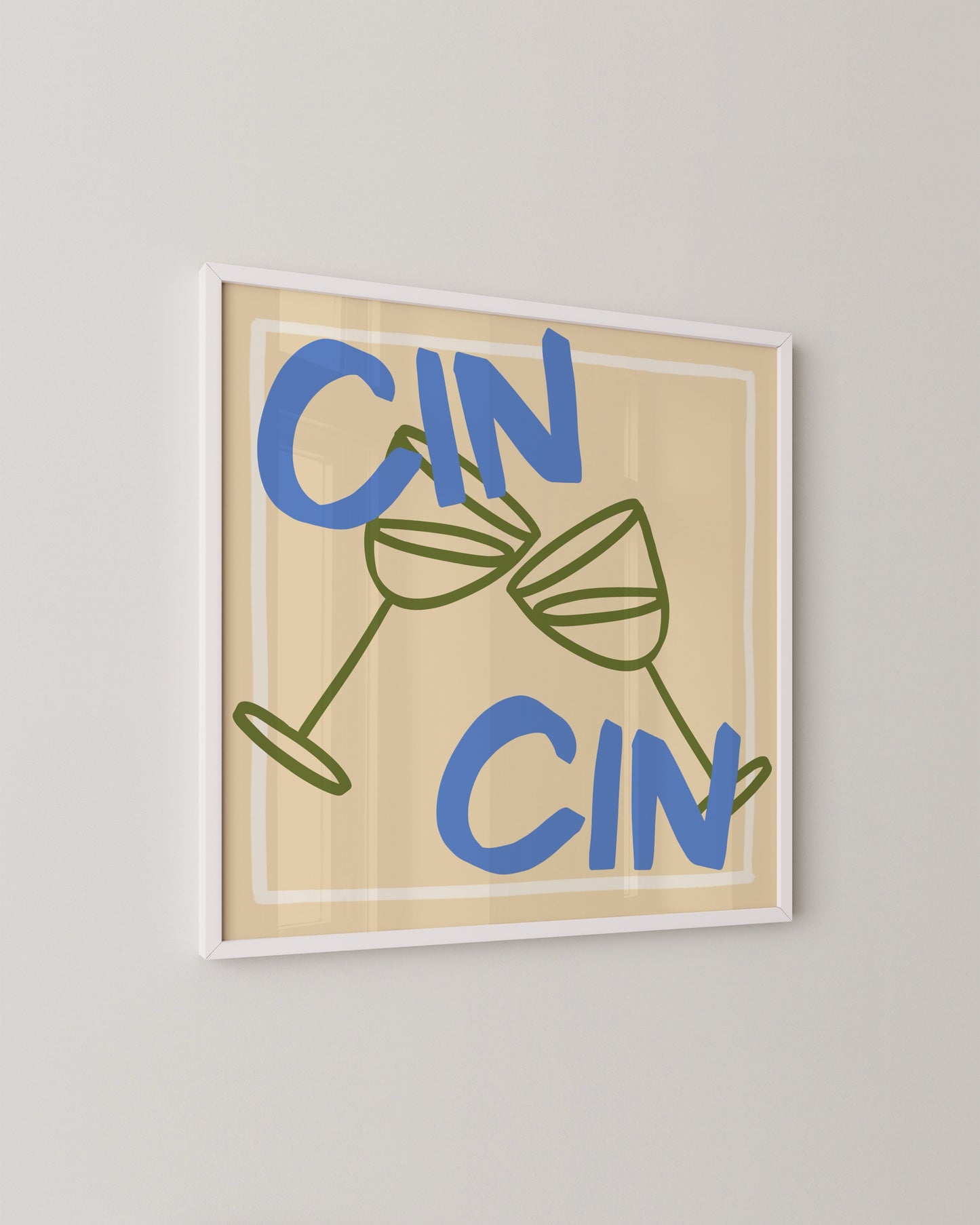 Cin Cin Print | Kitchen Wall Art