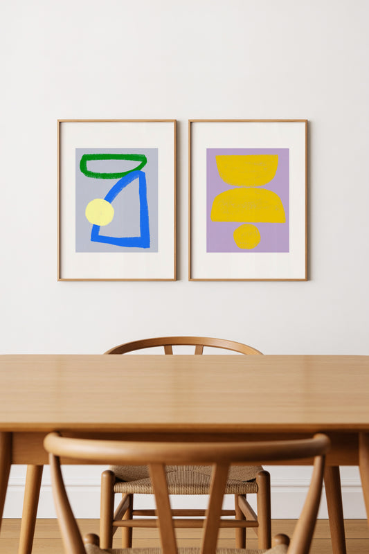 Abstract. Set Of 2 Prints