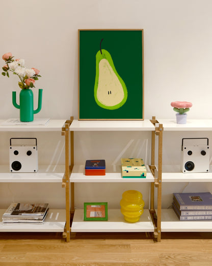 Crayon Pear Print | Eclectic Kitchen Print
