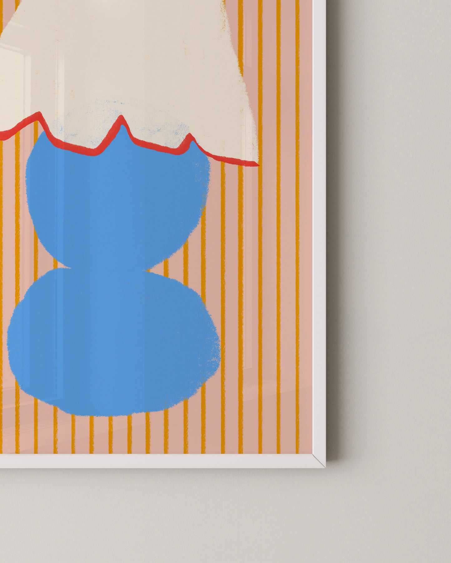 Retro Lamp Art Print | Eclectic Wall Art