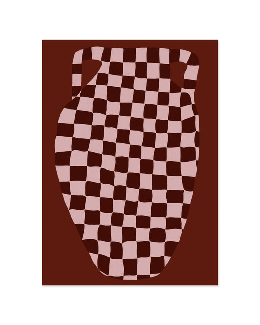 Checkered Vase Printable Wall Art | Digital Download printable wall art by Paperhus