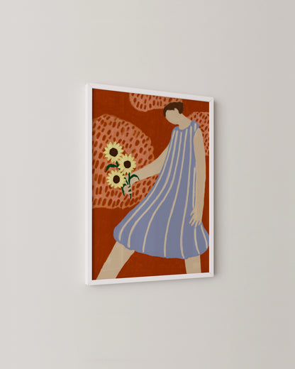 Ill Be With The Sunflowers Print | Colourful Print