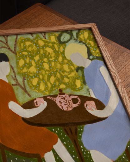 A Tea Party For Two Print | Figurative Wall Art