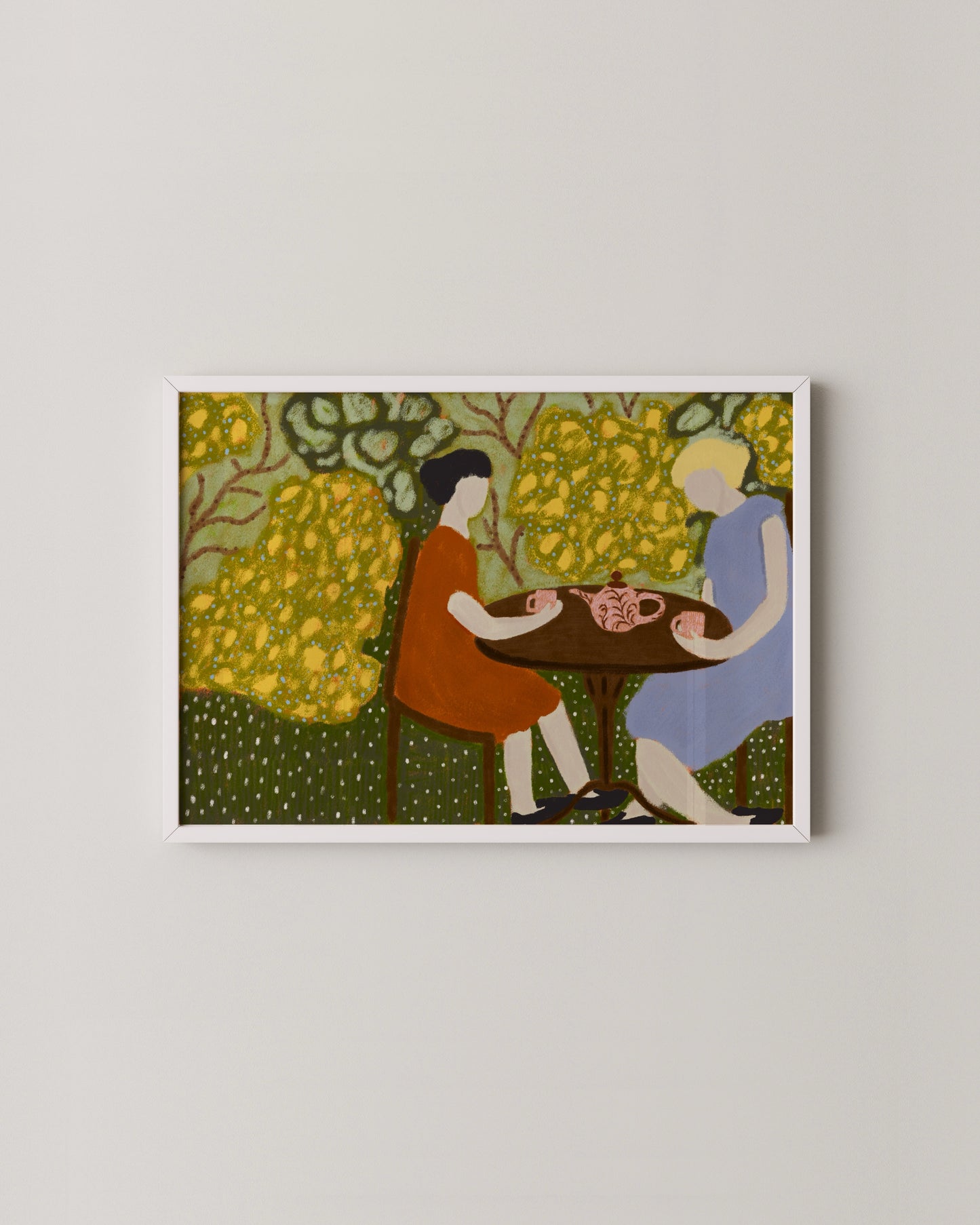 A Tea Party For Two Print | Figurative Wall Art